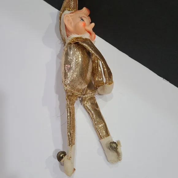 Vintage knee hugger Elf gold with  bells - Picture 4 of 8